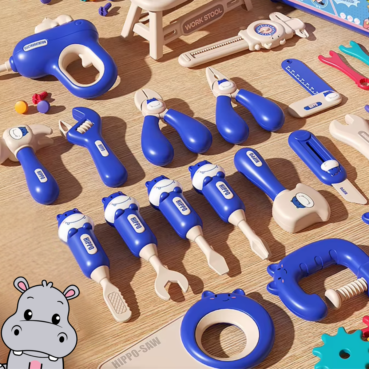Hippo tool set in action
