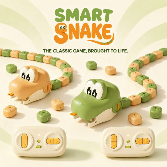 Smart Snake remote-control toy with magnetic tail pieces